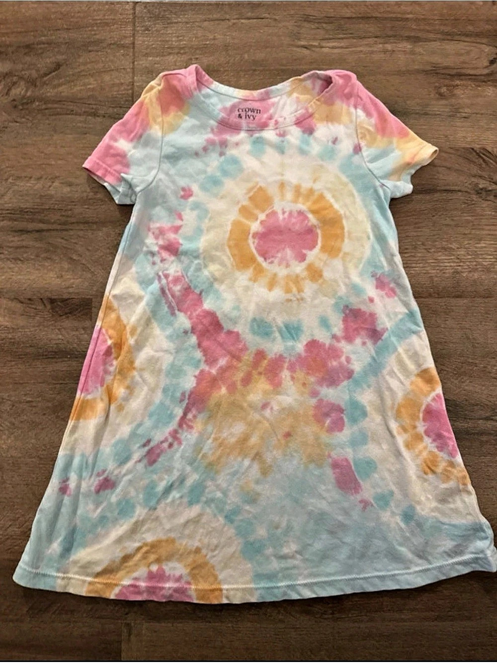 Crown & Ivy Girls Tie-Dye Dress Size 5